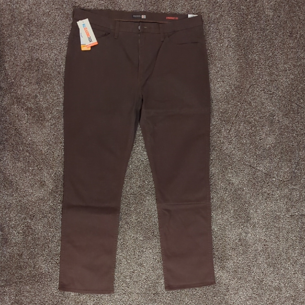 Dockers Chocolate Brown Pants, Size 38x32
